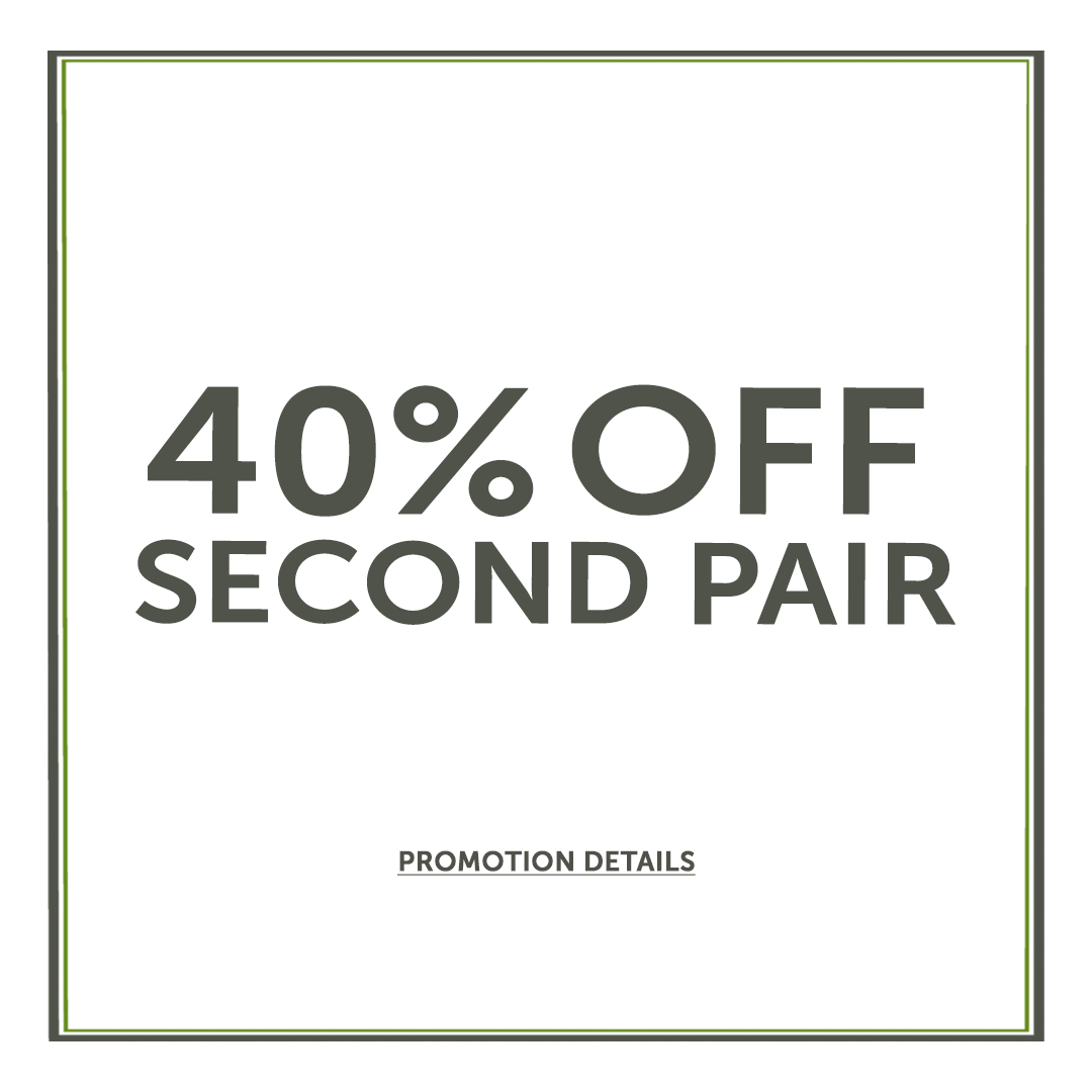 40% off second pair